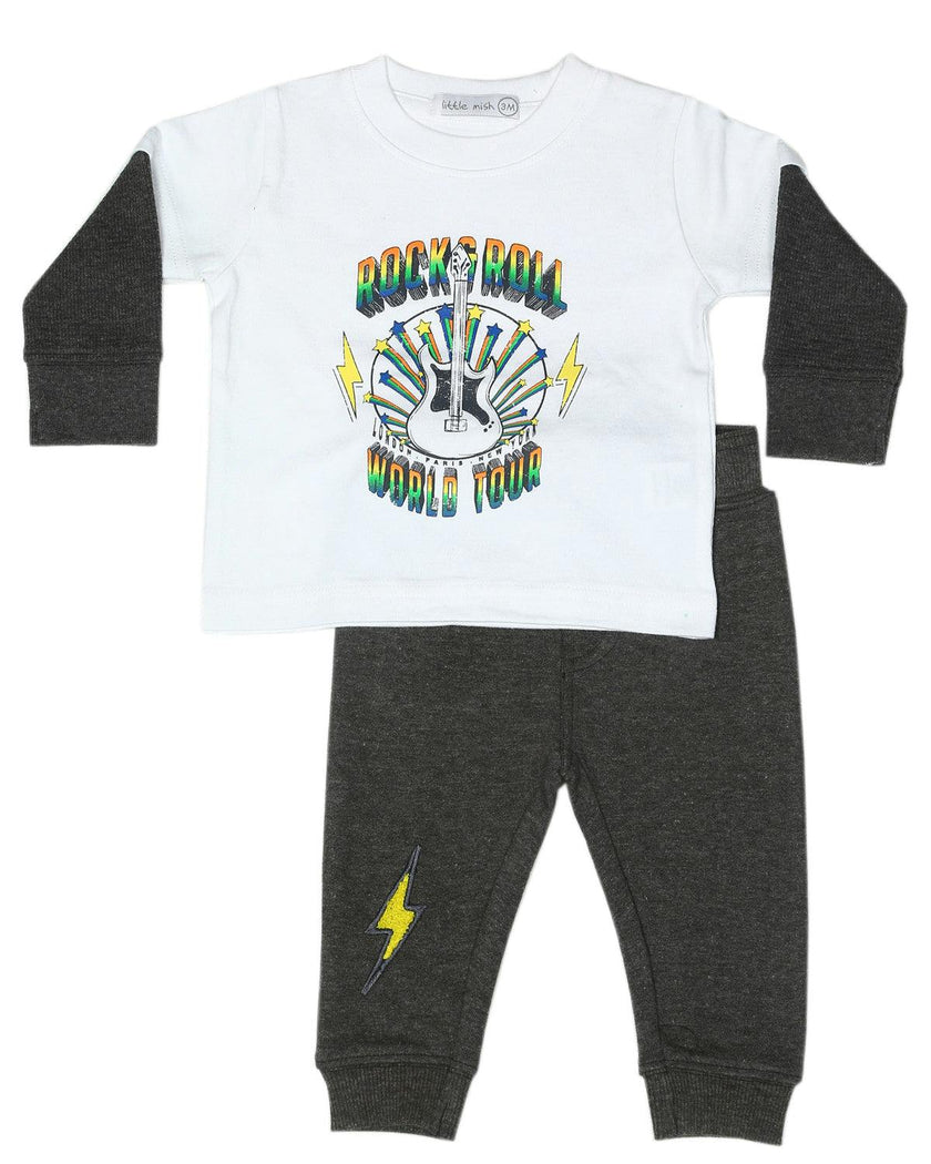 Baby Rock Tour Thermal Set - White