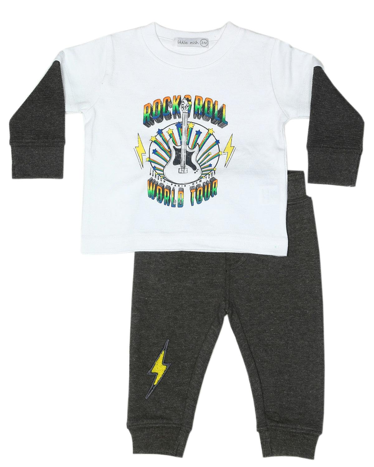 Baby Rock Tour Thermal Set - White