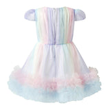 Rainbow Tulle Party Dress