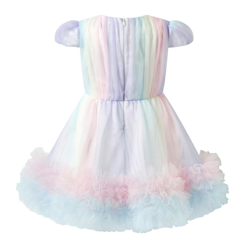 Rainbow Tulle Party Dress