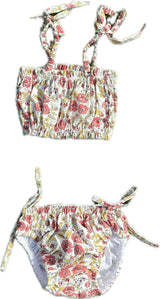 Arena Girls' Bikini – Red Floral Print