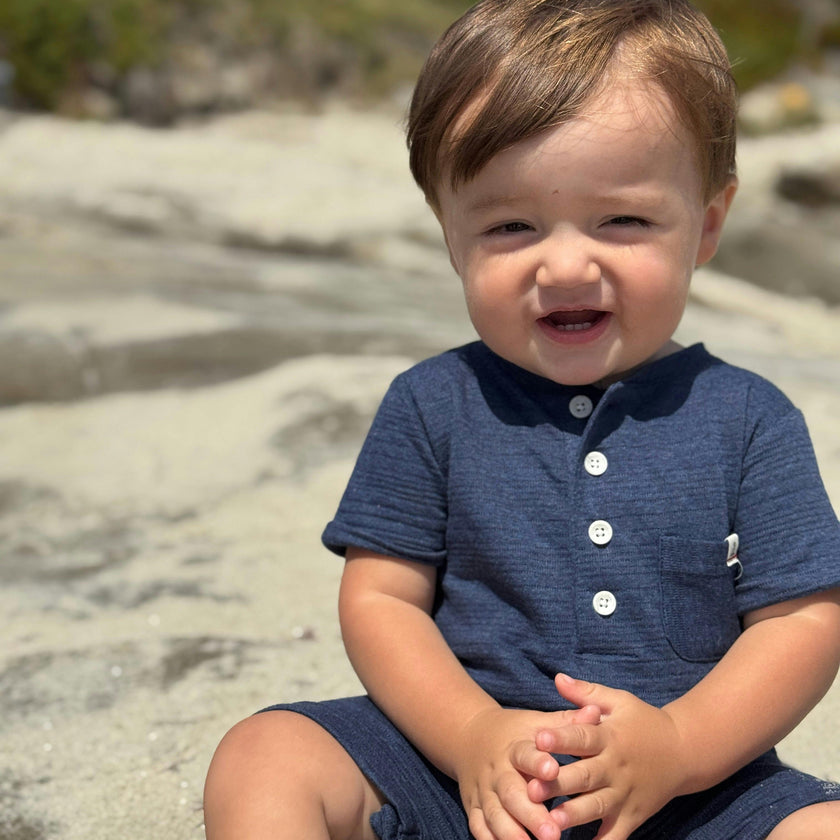 CAMBORNE NAVY Henley Romper