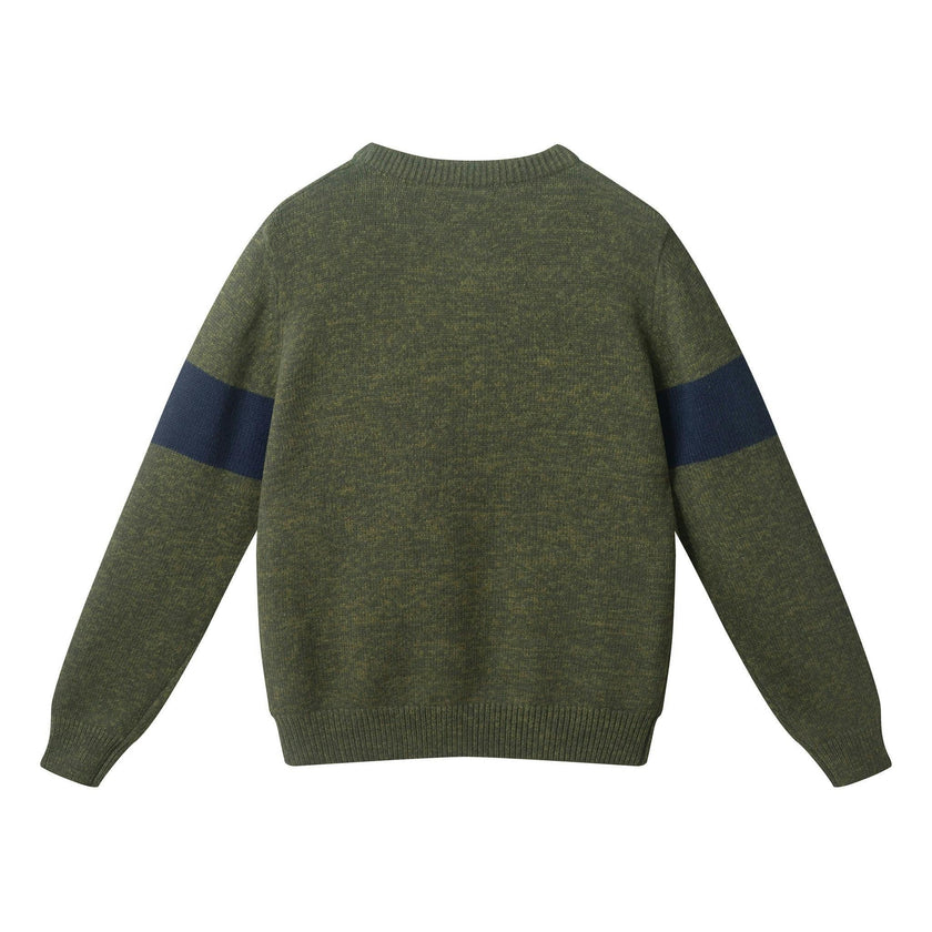 Big Kid (8-18) Marled Crewneck Sweater | Green