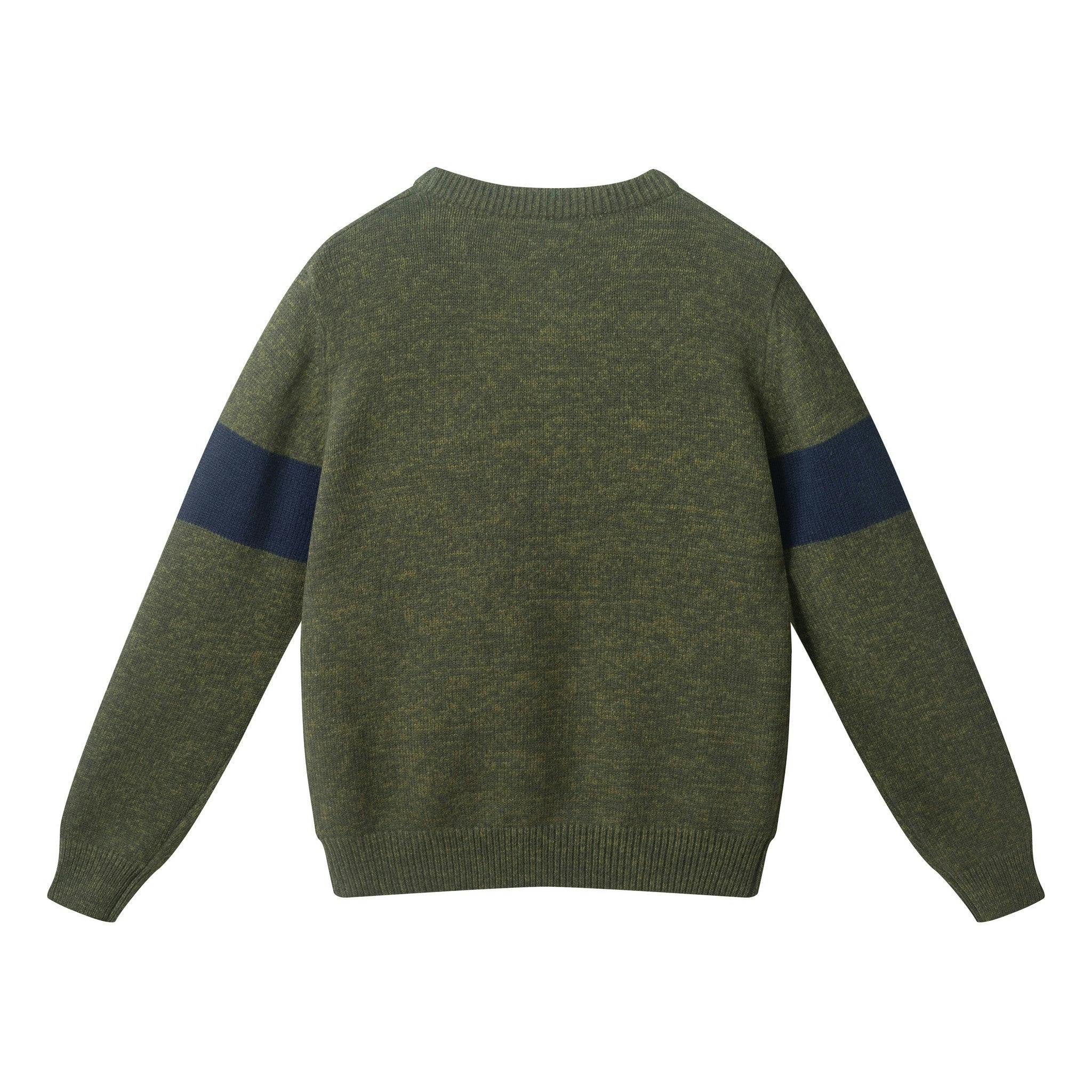 Big Kid (8-18) Marled Crewneck Sweater | Green