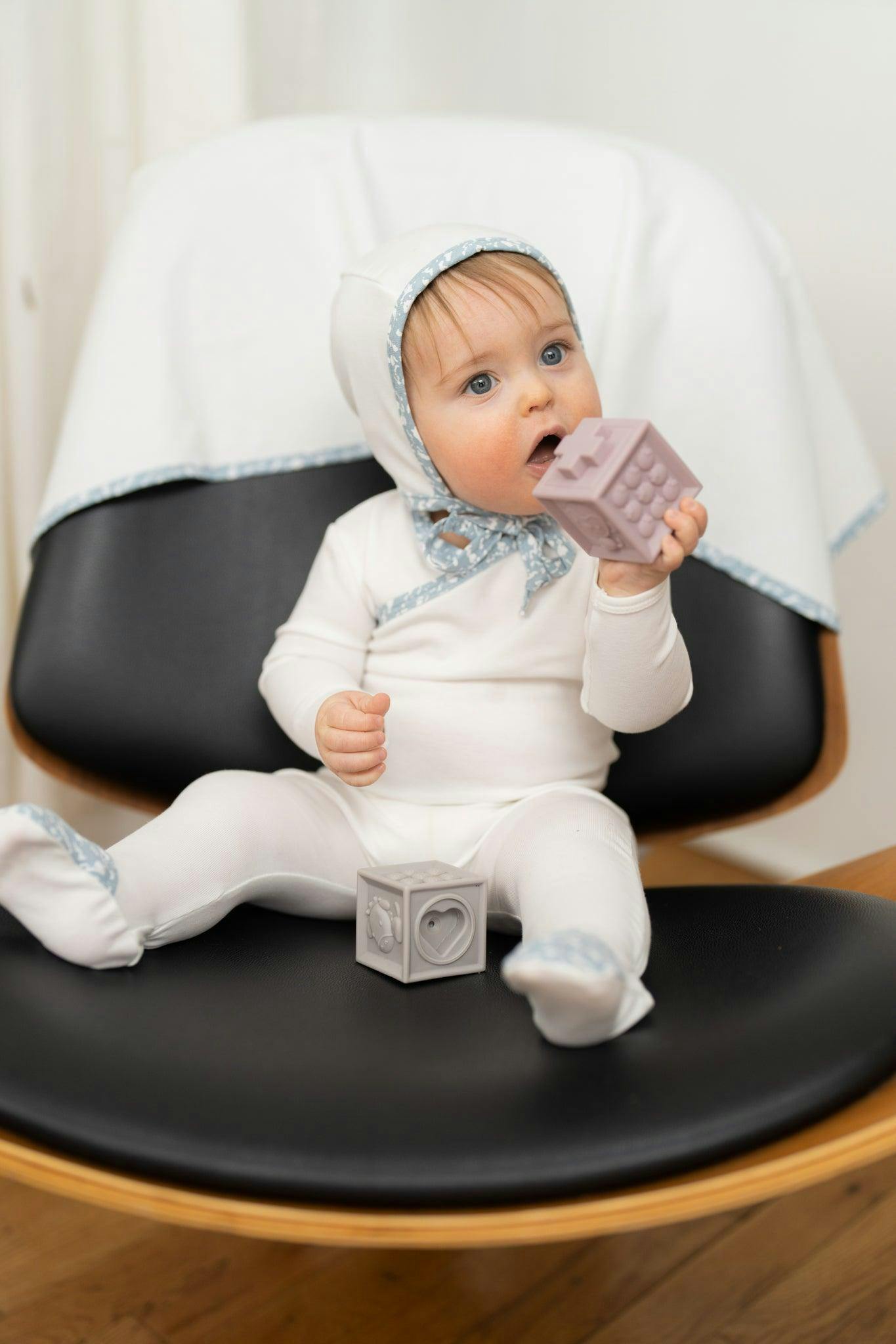 Speckled Wrap Footie