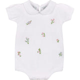 Girls Embroidered Garden Knit Romper