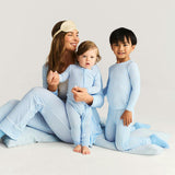 Blue Gingham Classic Pajama Set