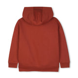 Crimson Loose-Fit Hoodie