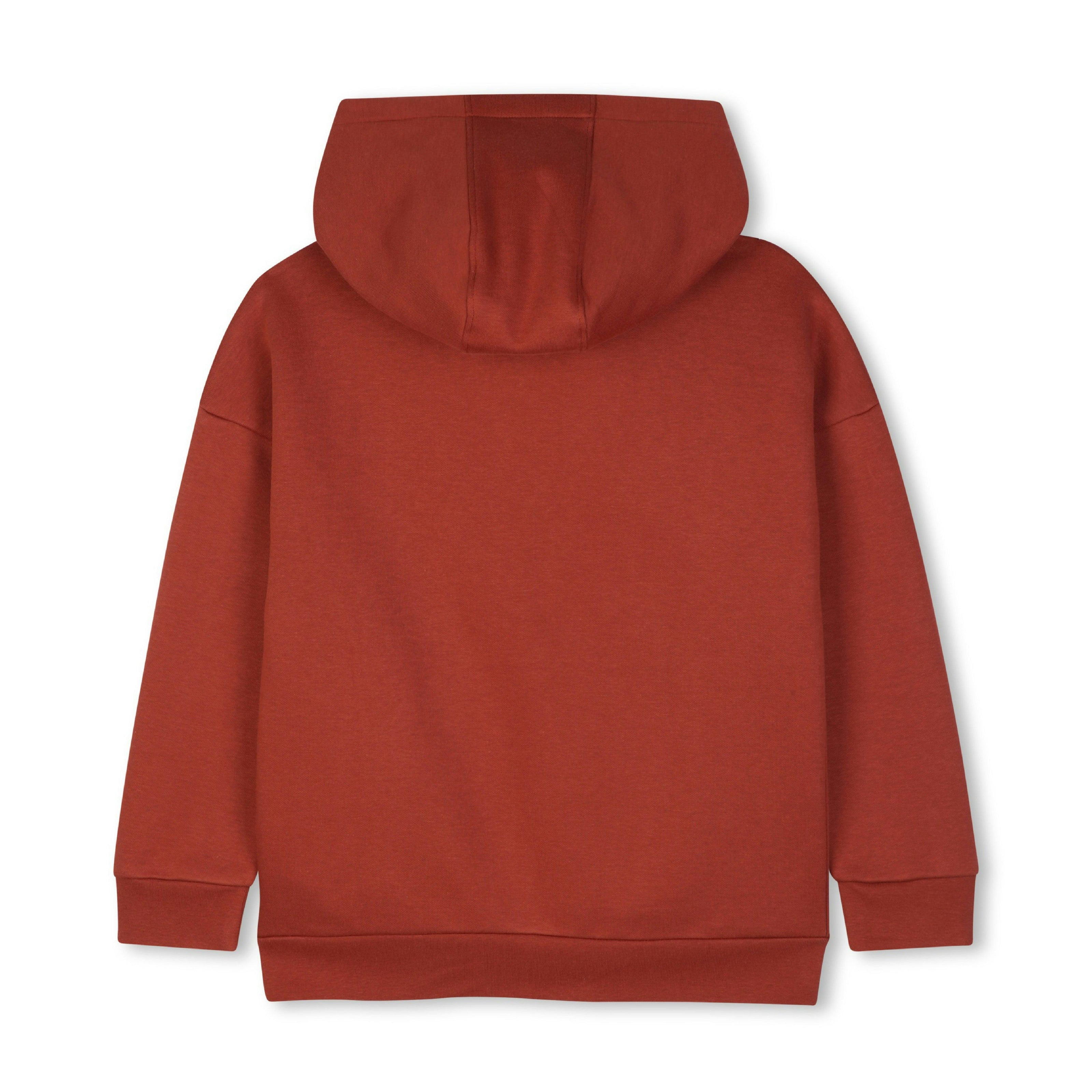 Crimson Loose-Fit Hoodie