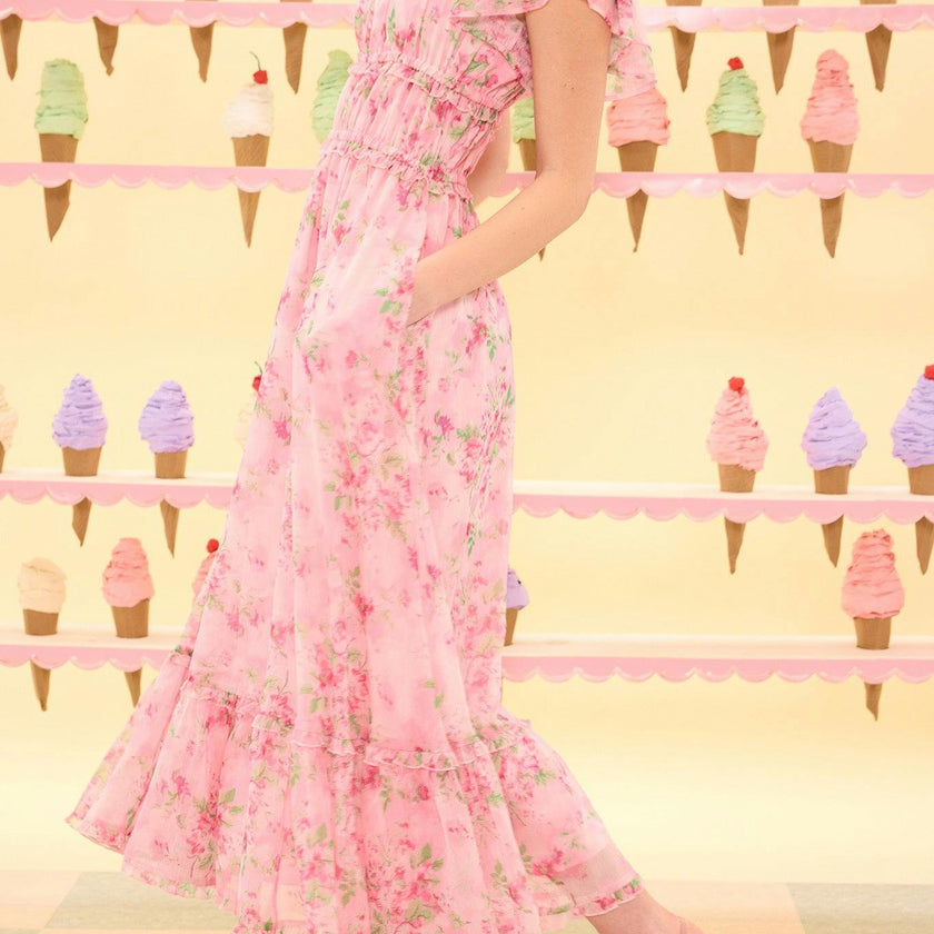 Juliana Dress in Rose Trance