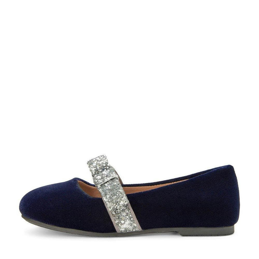 Mia 2.0 Velvet Sparkling Bow Strap Mary Jane Shoes