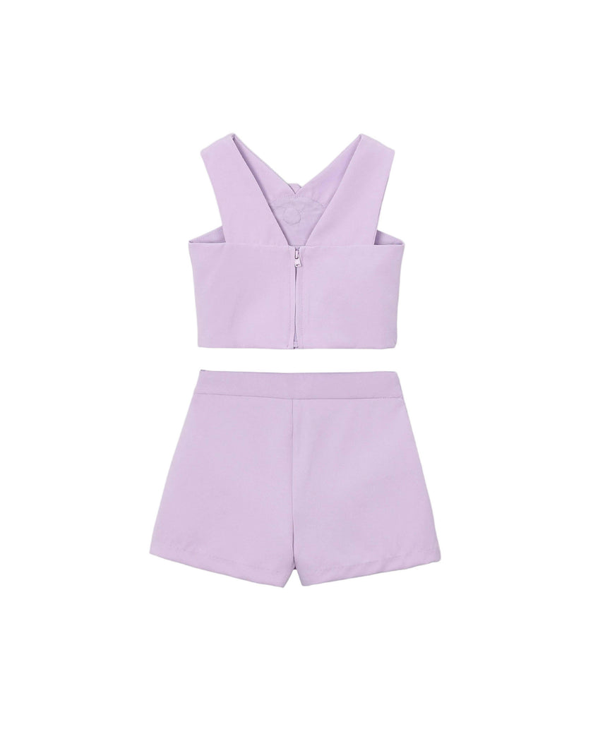 Lavender Floral Two-Piece Set
