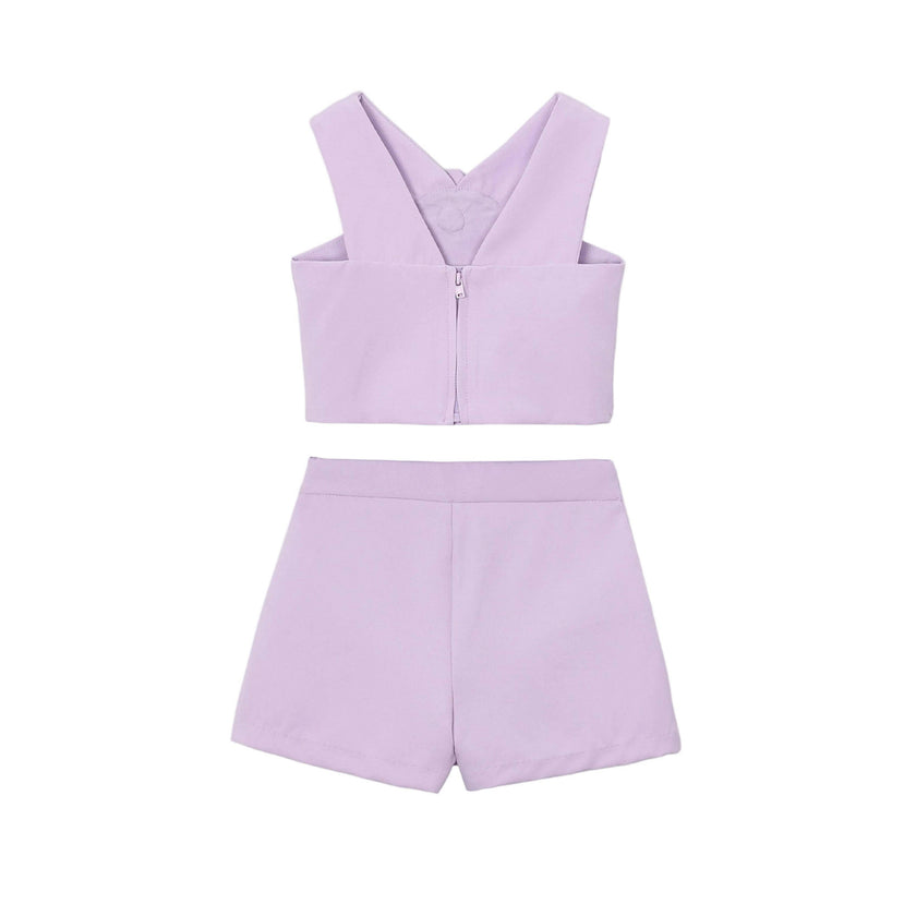 Lavender Floral Two-Piece Set
