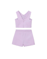 Lavender Floral Two-Piece Set