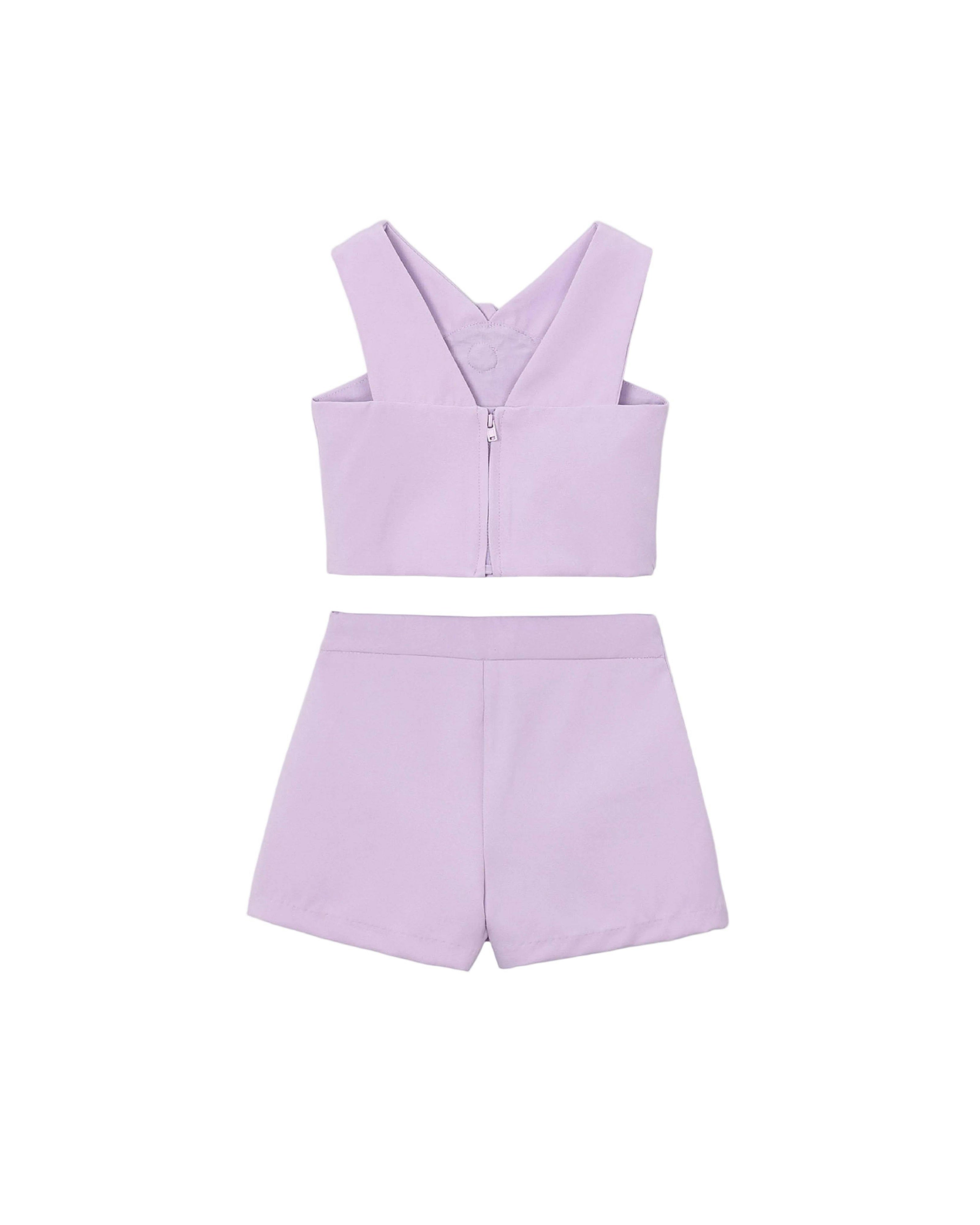 Lavender Floral Two-Piece Set