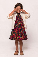 Mini Hattie Dress in Night Garden