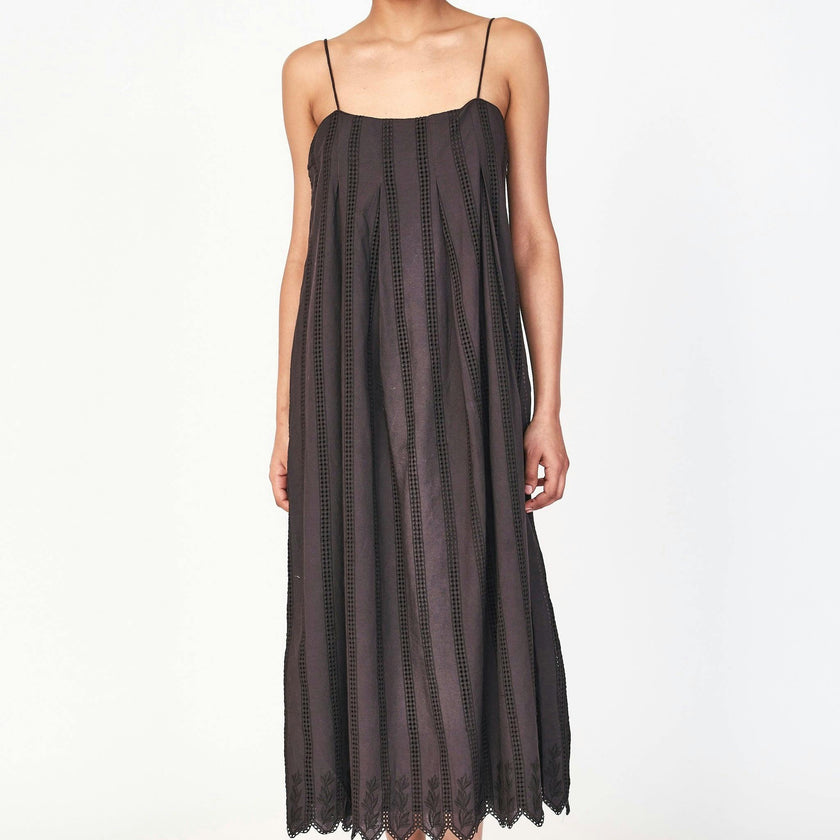 Zuma Dress in Black Vine Eyelet