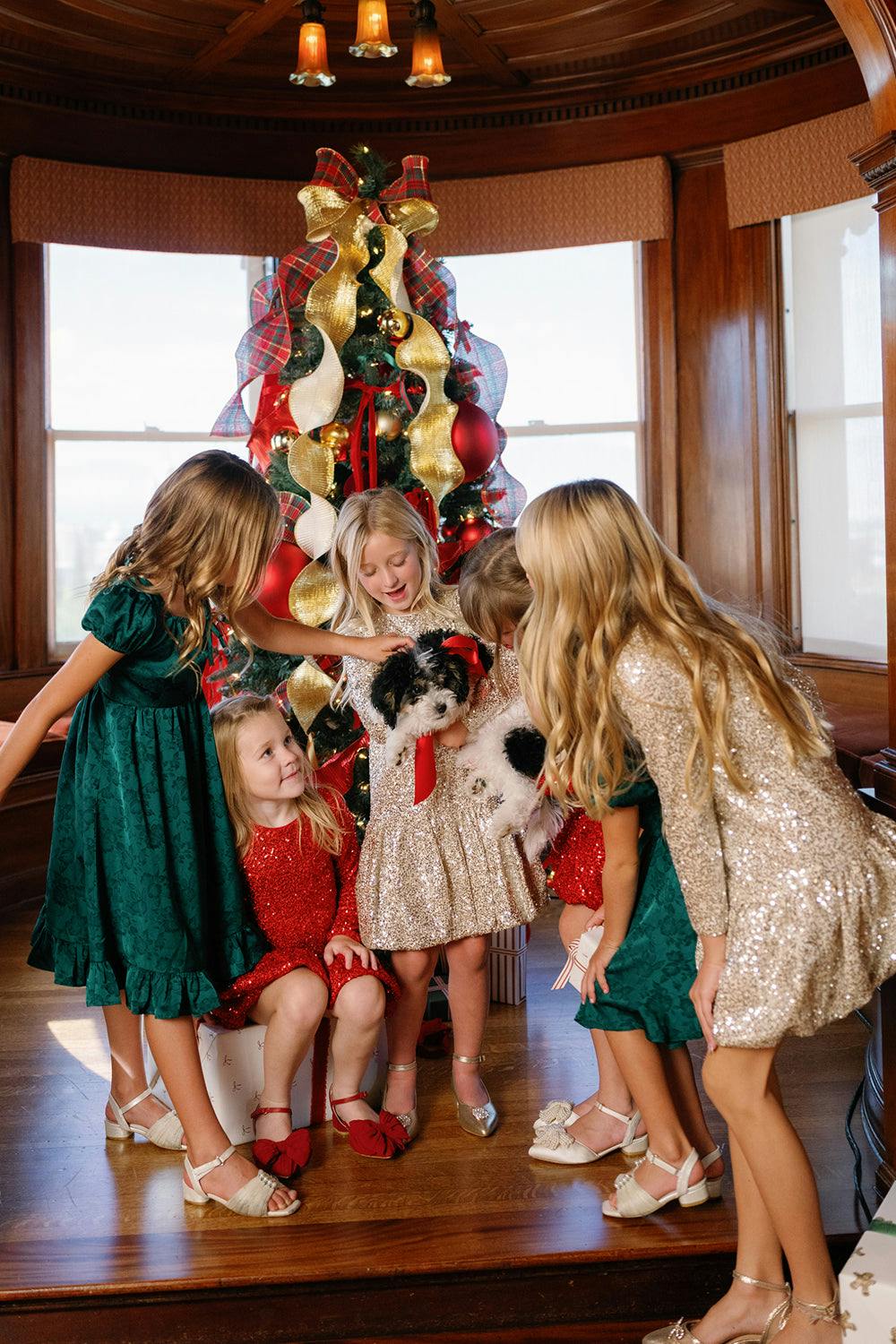 Mini Luminaria Dress in Champagne Sequin