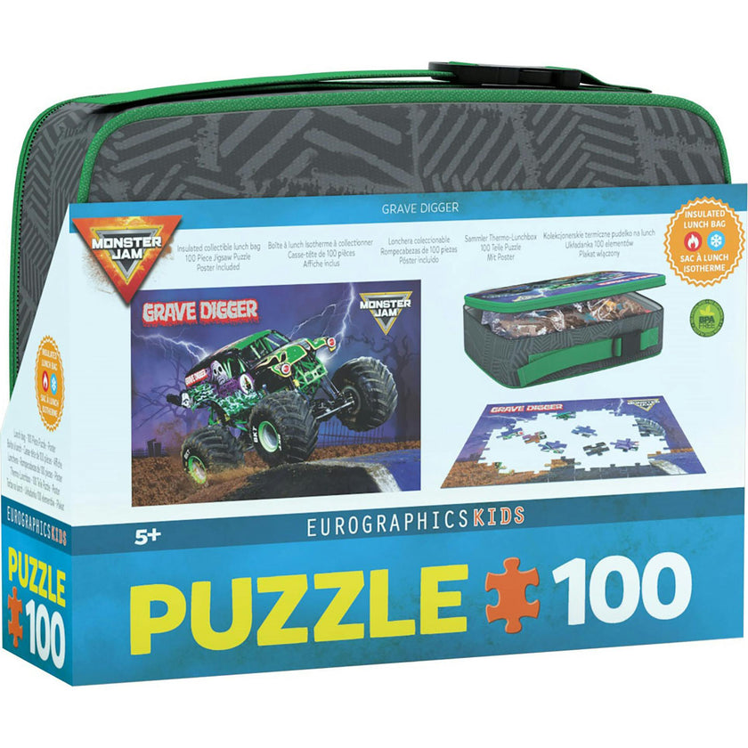 Monster Jam: 100pc Puzzle & Lunch Box - Grave Digger