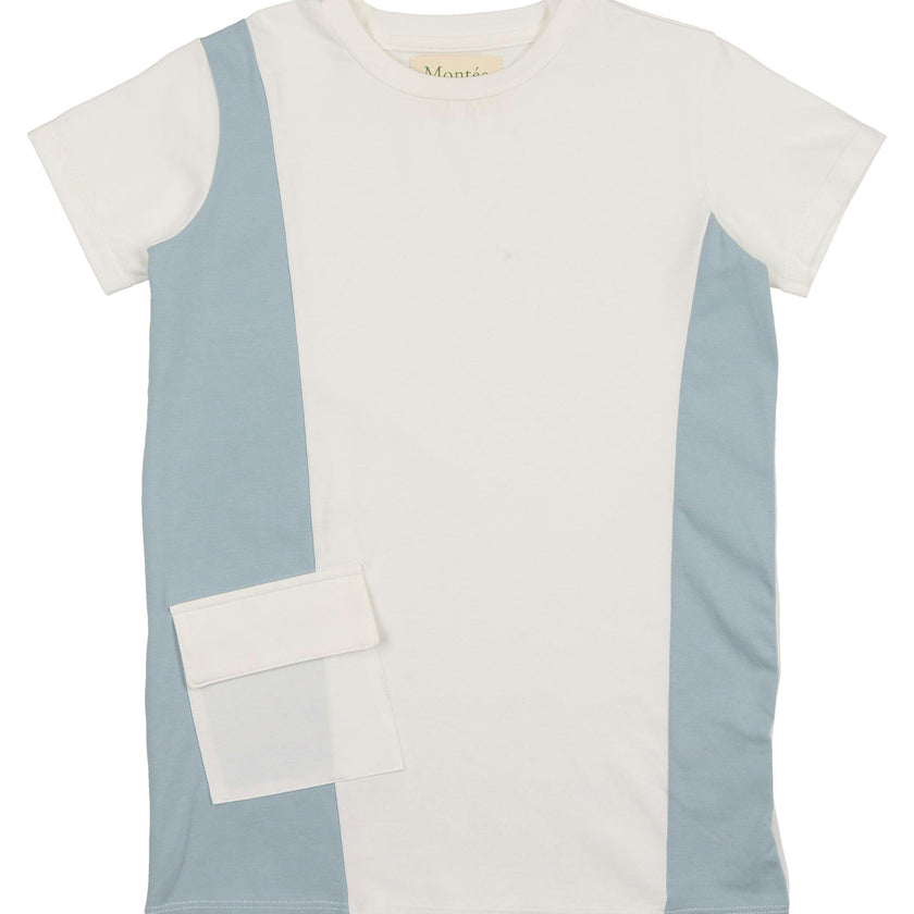 Colorblock Pocket Short Sleeves Tee