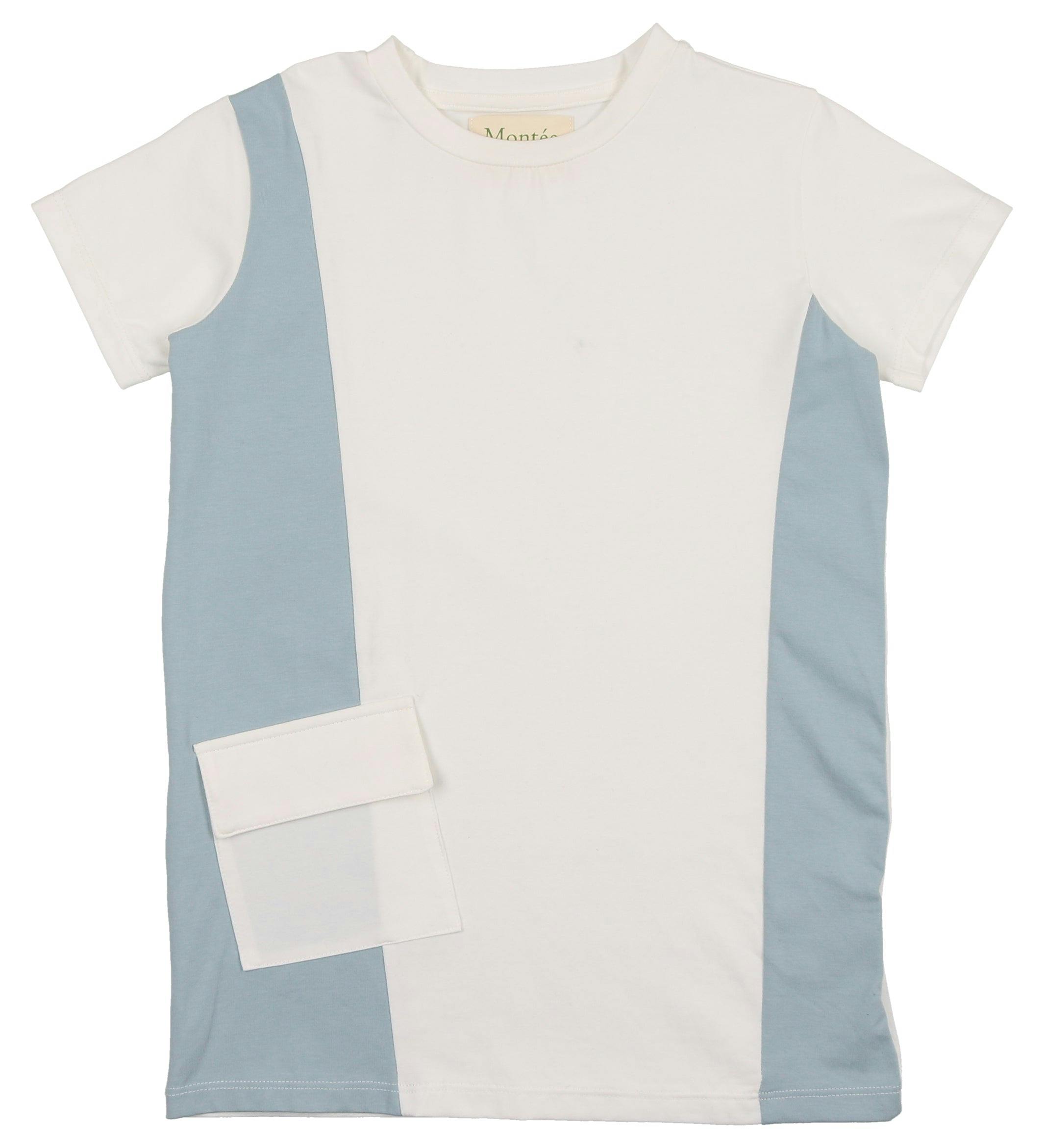 Colorblock Pocket Short Sleeves Tee