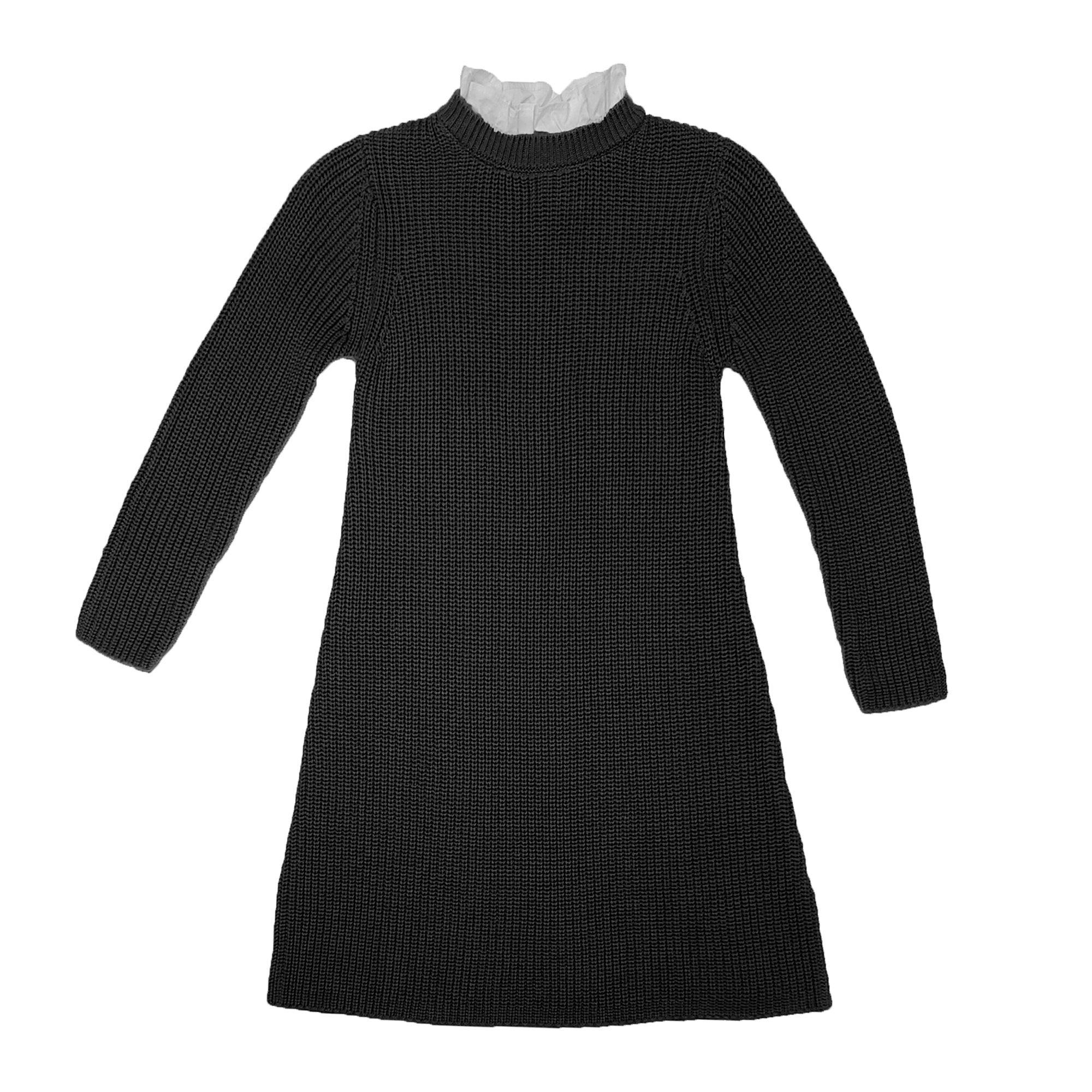 Poplin Collar Knit Dress