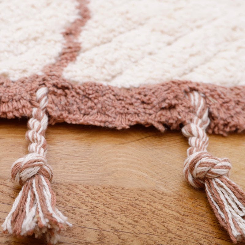 Come Braided Tassel Round Rug