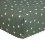 Organic Cotton Muslin Crib Sheet - Sage Suns