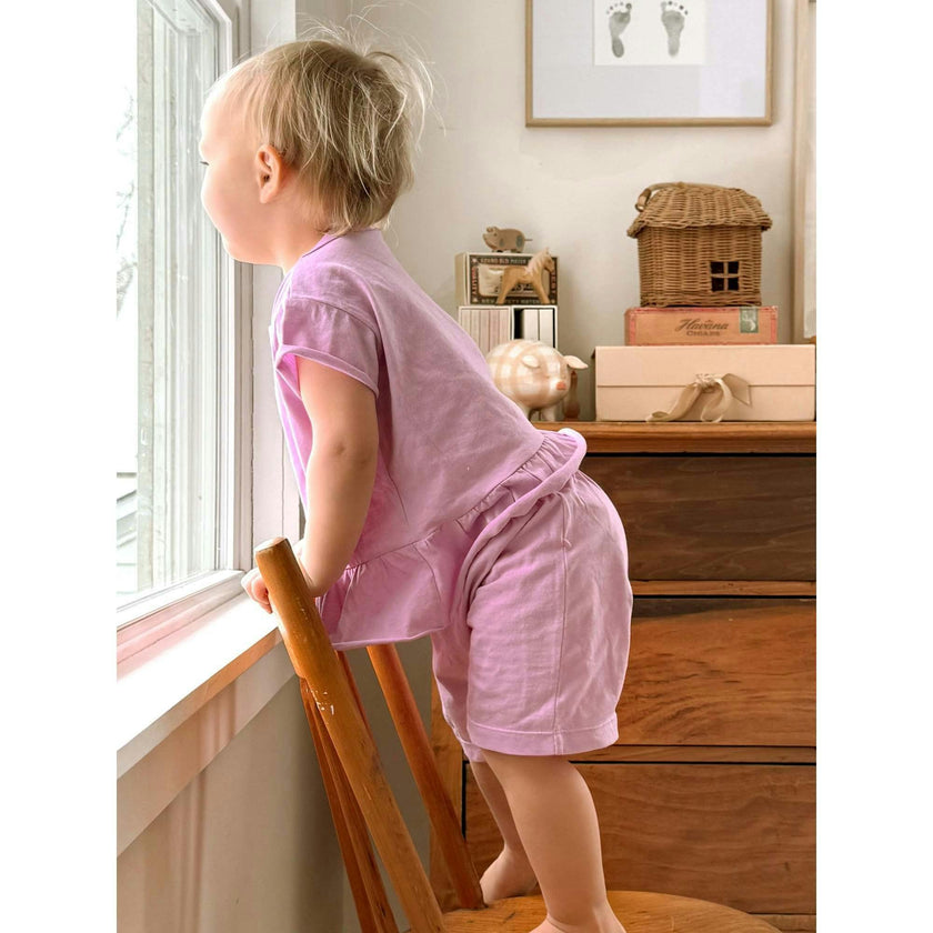 T-shirt & Short Set, Pink