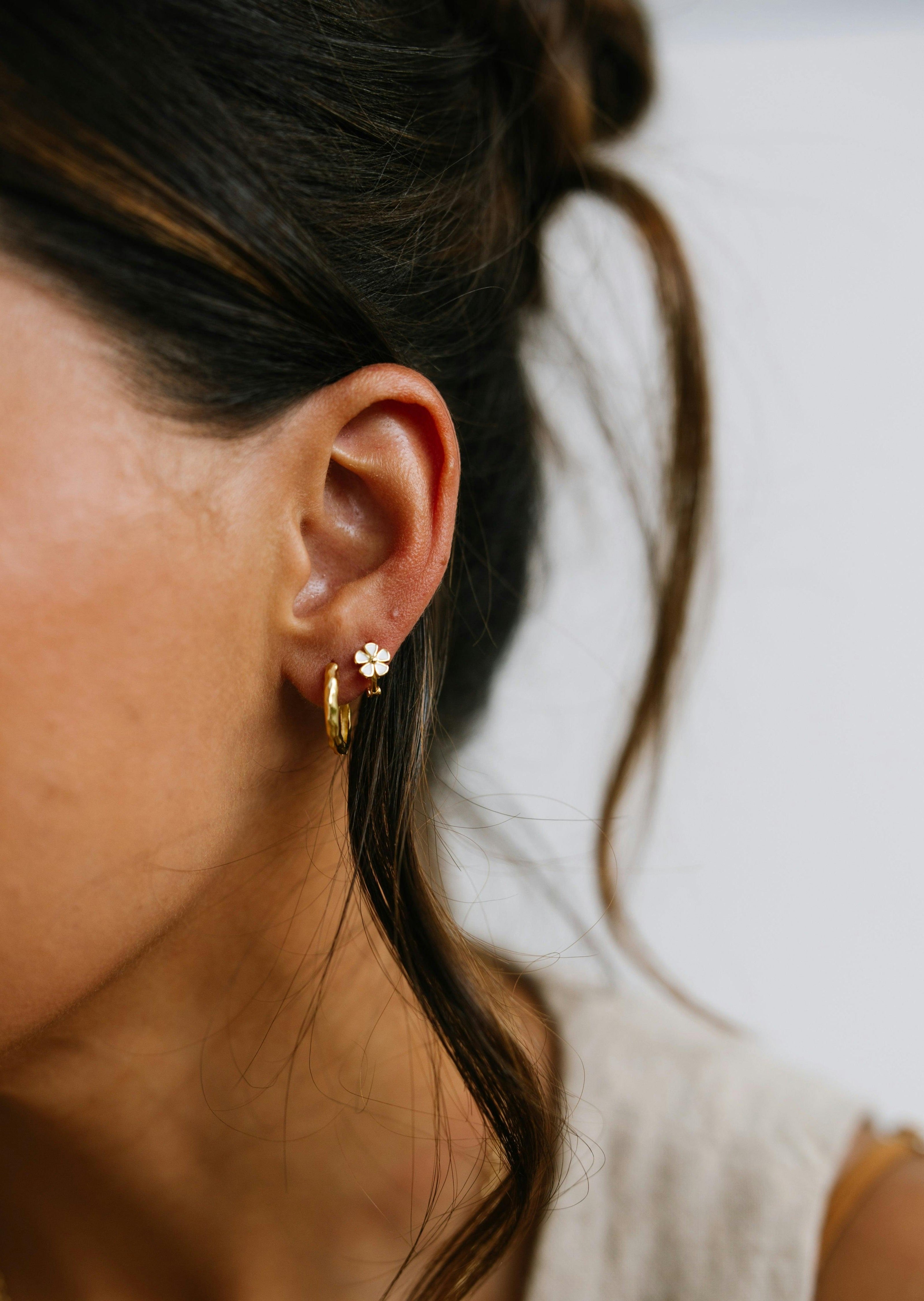 Daisy Buckle Hoops