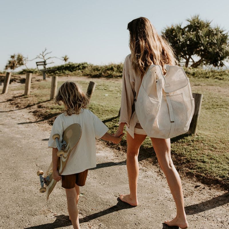 Beach Hauler™ Mesh Backpack - Sand