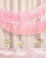 Pretty in Pink Fringe - light pink fringe banner