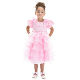 Pink Bonaventura Ruffle Dress