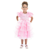 Pink Bonaventura Ruffle Dress