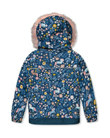 Two Piece Discover Snowsuit Blue And Pink Unicorn Print