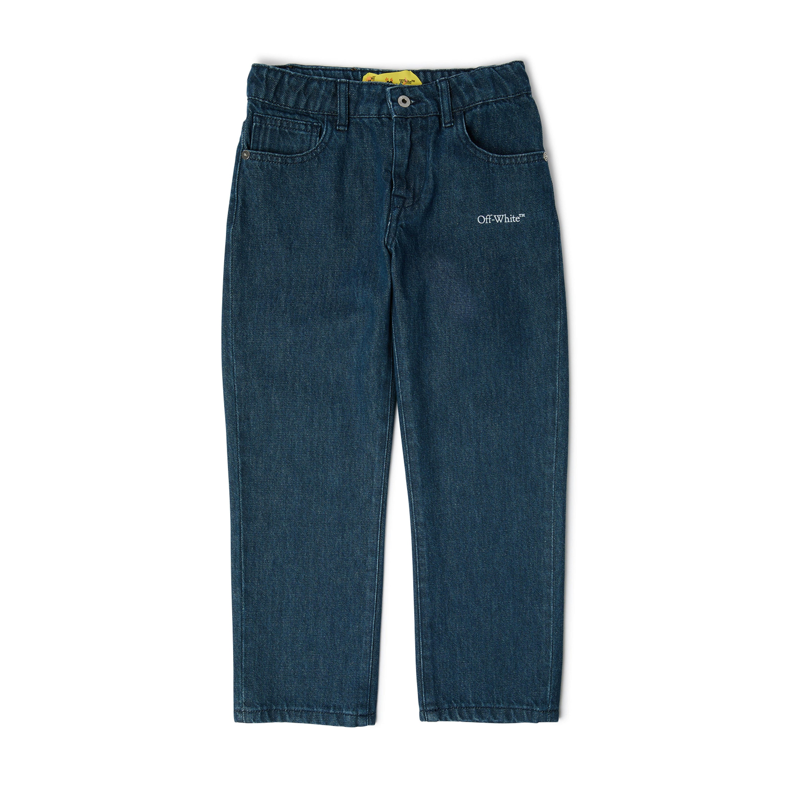 Medium Blue Logo Jeans