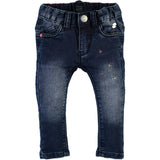 Dark Toned Denim Pants