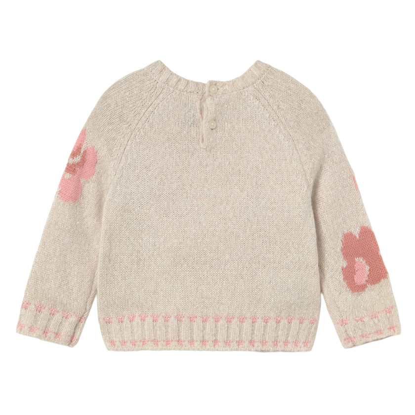 Milk Petal Jaquard Jumper