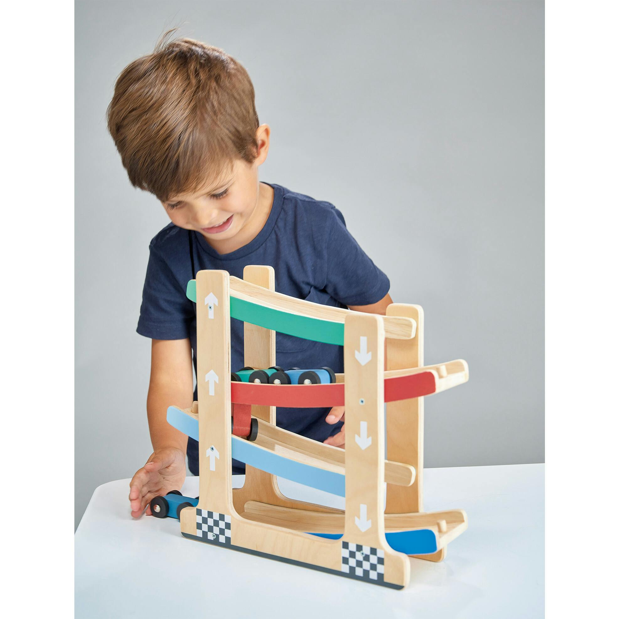 Wooden Ramp Racer Toy
