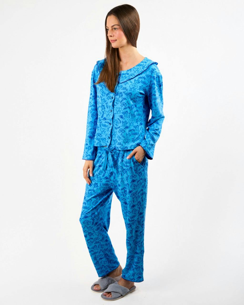 The Sky Ruffle Pajama Top