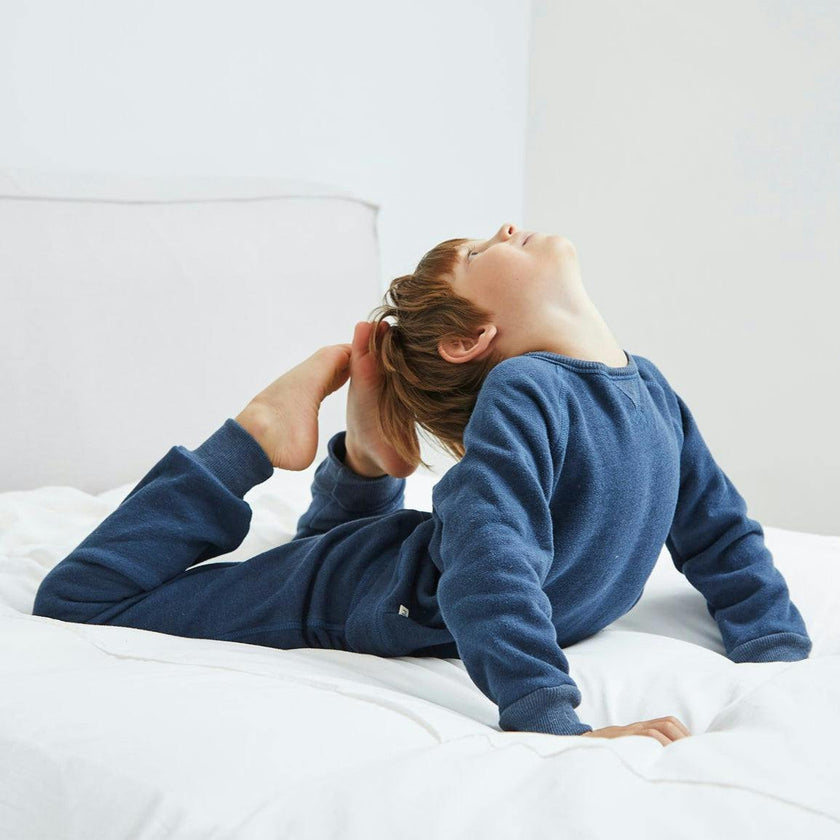 Heathered Vintage Sherpa Sweatshirt and Sweatpant Set