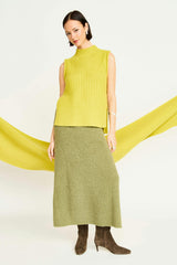 Aspen Sweater Vest in Lemongrass