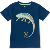Cool Chameleon Graphic Tee, Blue