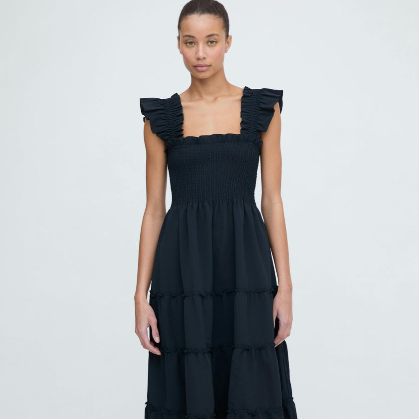 The Ellie Nap Dress - Black Crepe