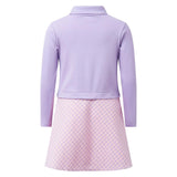 Check Neck Dress