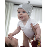 Cotton Top Knot Beanie