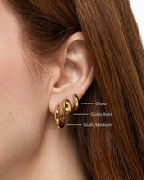 Gold Hoop Earrings - Giulia Bold