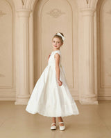 White Pearl-Trim Havenelle Dress