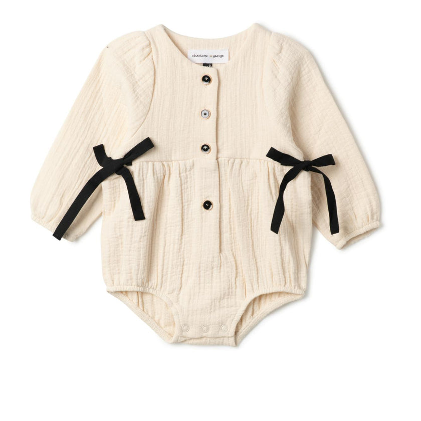 Woven Ribbon Bubble Black