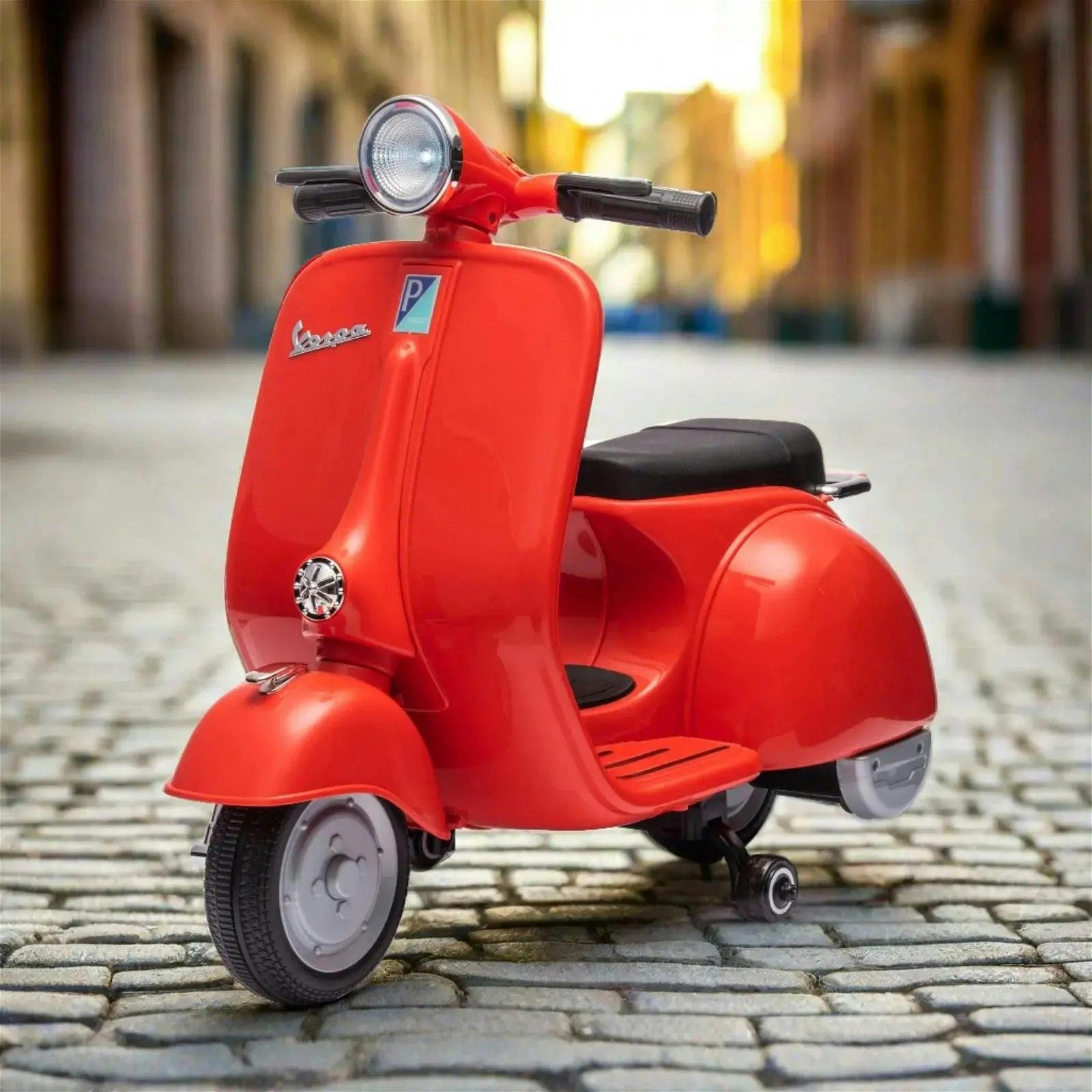 12V Kid's Vespa Electric Ride-On Scooter
